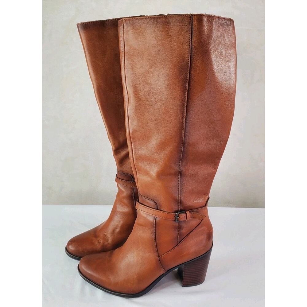 Naturalizer Women’s Kalina Brown Knee High Boots Size 8.5 M- WC Wide Calf